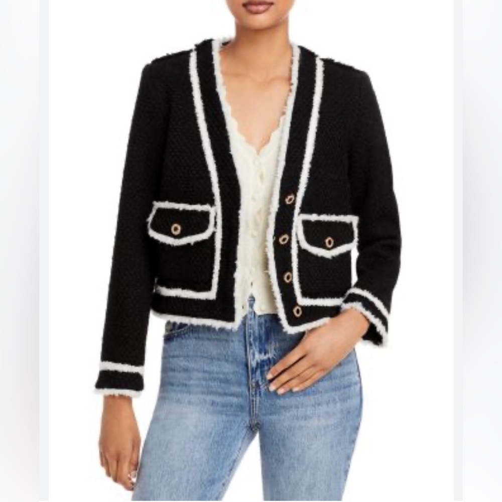 NWT Aqua Boucle Blazer Sz S